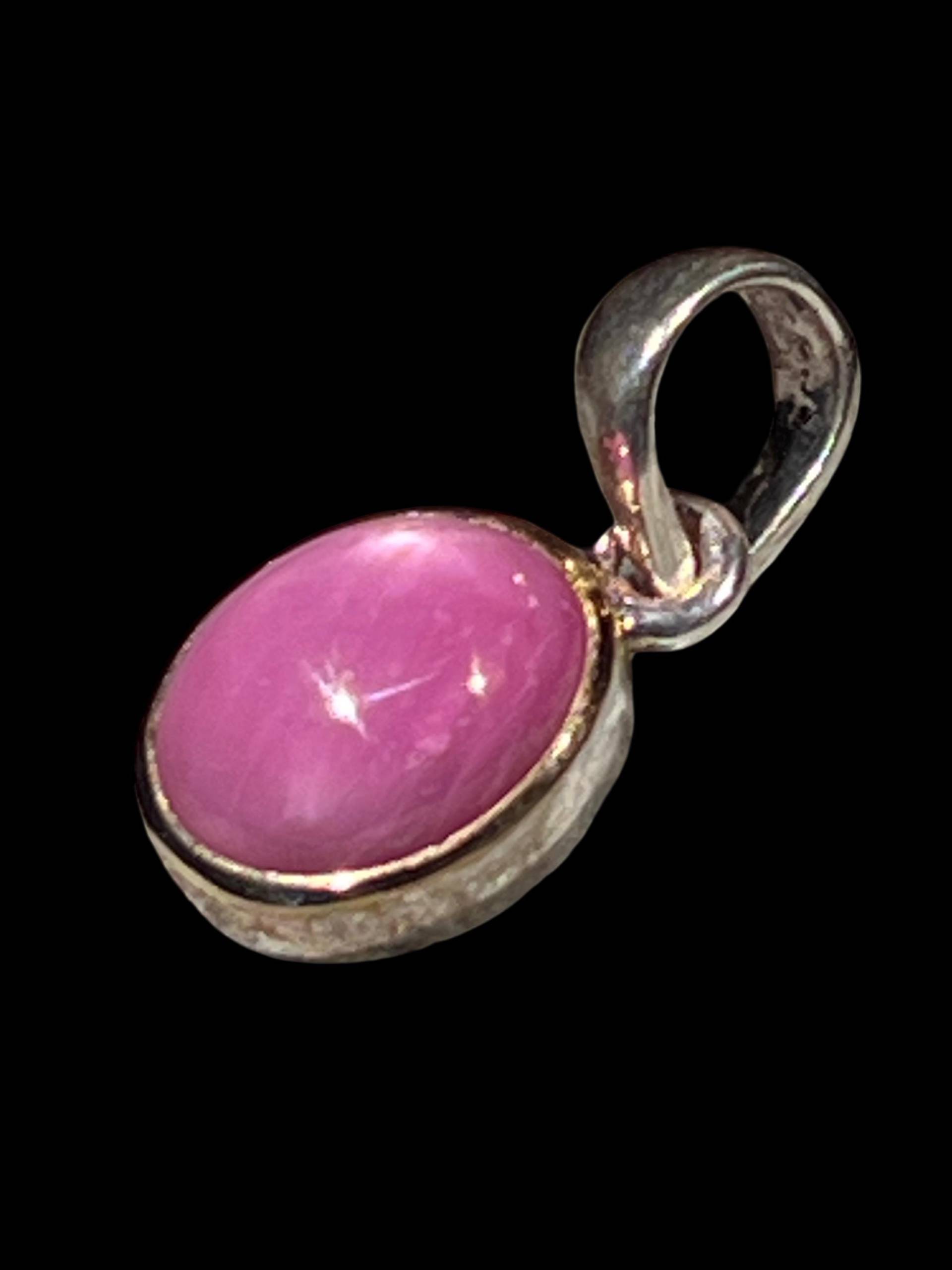 Rubin Anhänger in Silber Teilvergoldet von MaxGloriaOpal