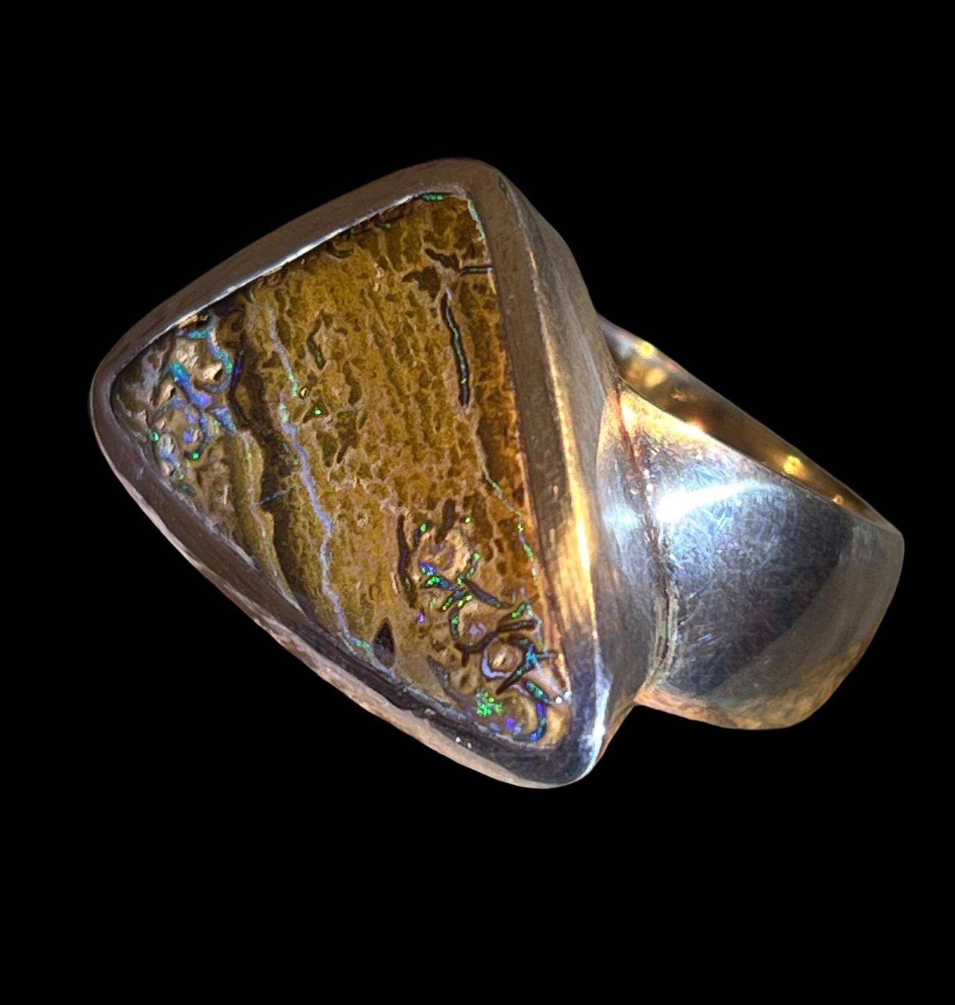 Yowah Struktur Großer Opal in Silber von MaxGloriaOpal