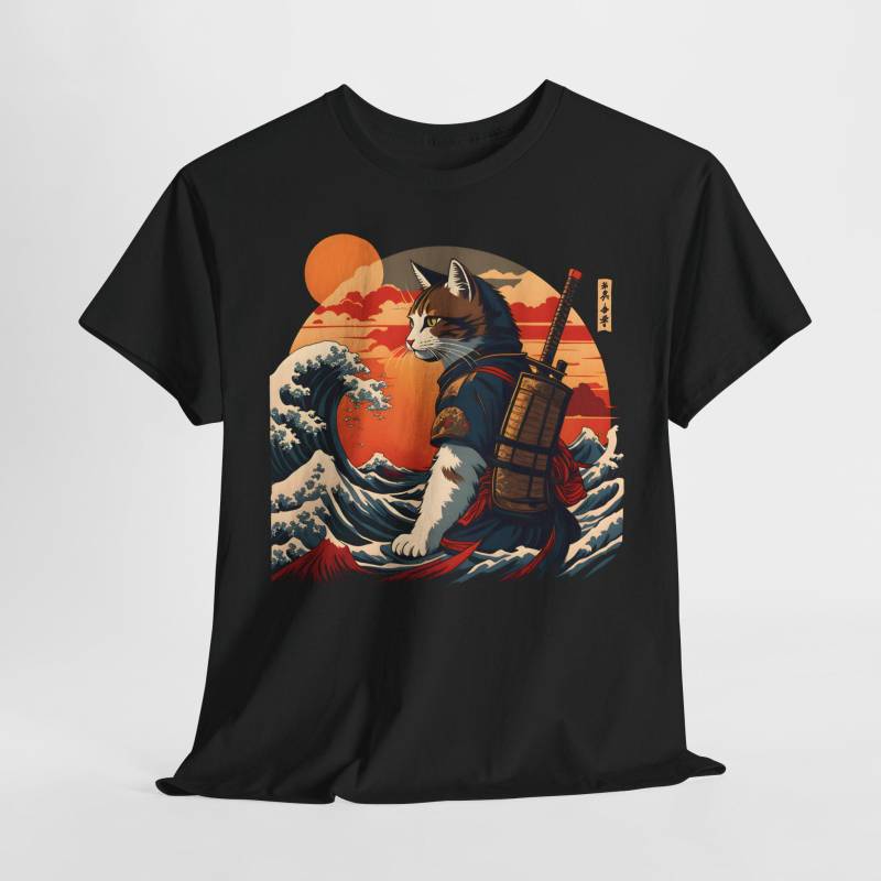 Asian Cat Fuji Sunset T-Shirt Asian Cat Fuji Sunset T-Shirt von MaxInfiniteDesigns