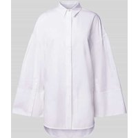 MM Hemdbluse mit verdeckter Knopfleiste Modell 'SAPORE' in Weiss, Größe 36 von MM