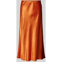 MM Midirock in schimmerndem Design Modell 'ALESSIO' in Orange, Größe 44 von MM