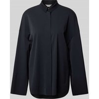 MM Relaxed Fit Bluse mit überschnittenen Schultern Modell 'PATELLA' in Dunkelblau, Größe XS von MM