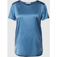 MaxMara Leisure Seidenshirt mit Rundhalsausschnitt Modell 'CORTONA' in Bleu, Größe 42 von MaxMara Leisure