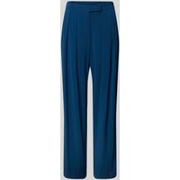 MaxMara Leisure Stoffhose in unifarbenem Design Modell 'GIOCHI' in Bleu, Größe M von MaxMara Leisure