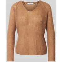 MM Strickpullover mit Strukturmuster Modell 'FRESIS' in Camel, Größe S von MM