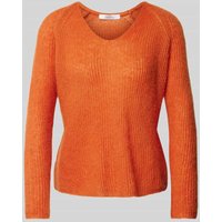 MM Strickpullover mit Strukturmuster Modell 'FRESIS' in Orange, Größe M von MM