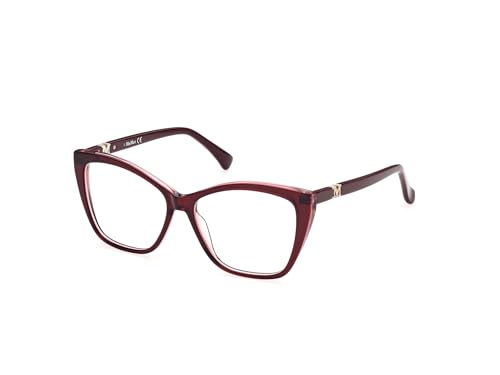 MAXMARA Unisex MM5036 Lunettes de Soleil, Shiny red, 54 von MAXMARA