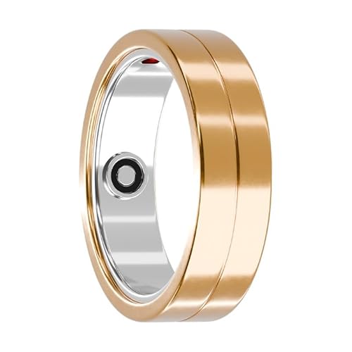 Maxcom mRing | Smart Ring | Gold Größe 10 Schlaf-, Herzfrequenz- und Fitness-Tracking tragbarer Smartring | Kompatibel mit iOS/Android | 6 Tage Akkulaufzeit Maxcom mRing | Smart Ring | Gold Größe 10 Schlaf-, Herzfrequenz- und Fitness-Tracking tragbarer Smartring | Kompatibel mit iOS/Android | 6 Tage Akkulaufzeit von Maxcom