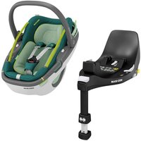 MAXI COSI Set Babyschale Coral 360 Neo Green plus Basisstation FamilyFix 360 von Maxi Cosi