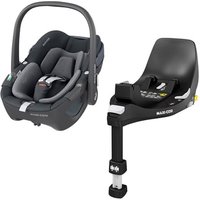MAXI COSI Set Babyschale Pebble 360 Essential Graphite plus Basisstation FamilyFix 360 von Maxi Cosi
