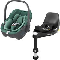 MAXI COSI Set Babyschale Pebble 360 Essential Green plus Basisstation FamilyFix 360 von Maxi Cosi