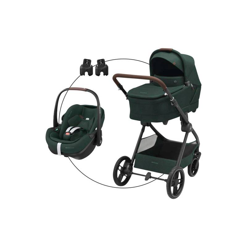 Maxi-Cosi Kombikinderwagen Oxford+ Trio-Set inkl. Babyschale Pebble 360 Pro 2 gruen von Maxi-Cosi