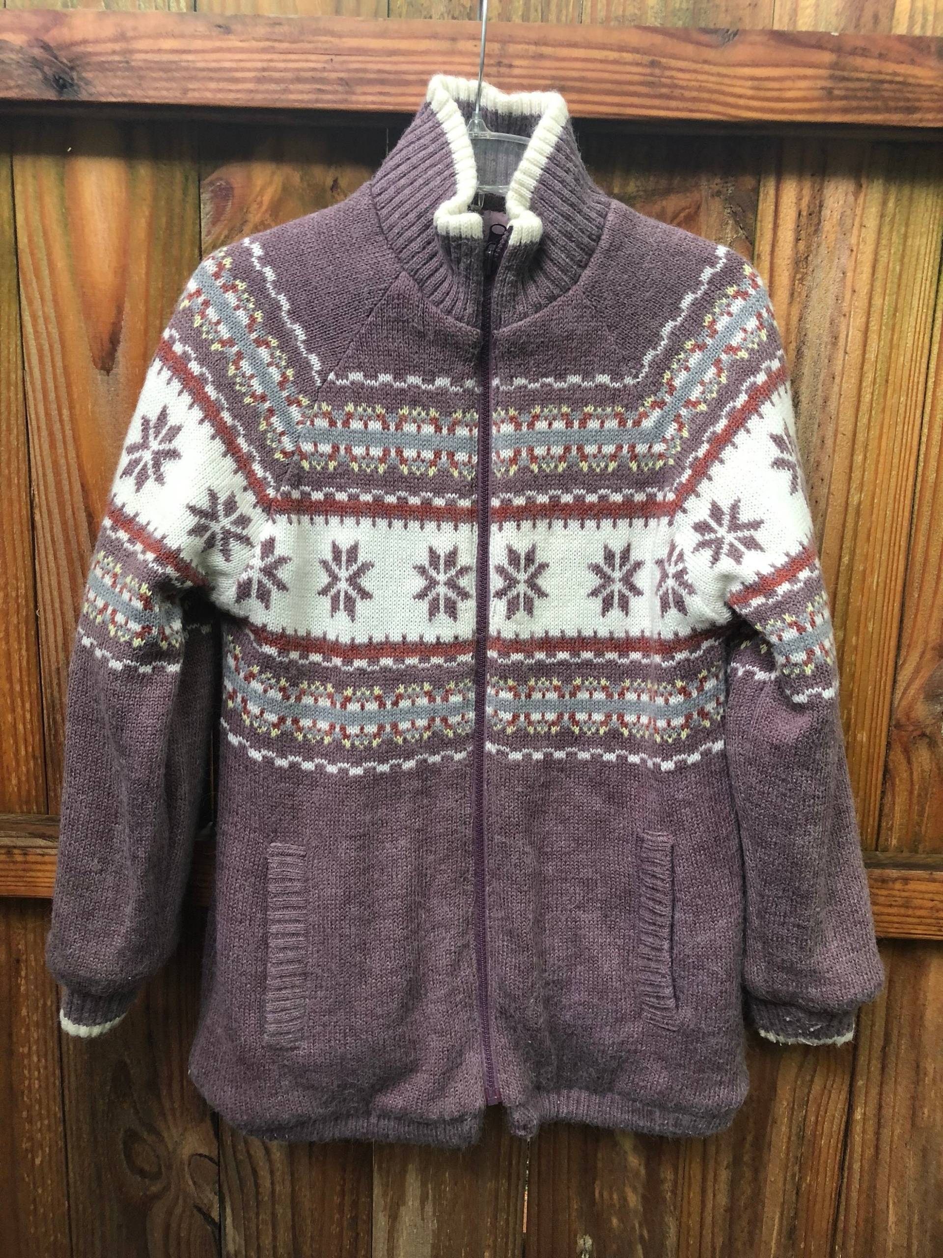 Vintage Wendestrickmantel/70Er Jahre Strickmantel Skimantel Gr S Von Brite N Sasy von MaxiGirlShop