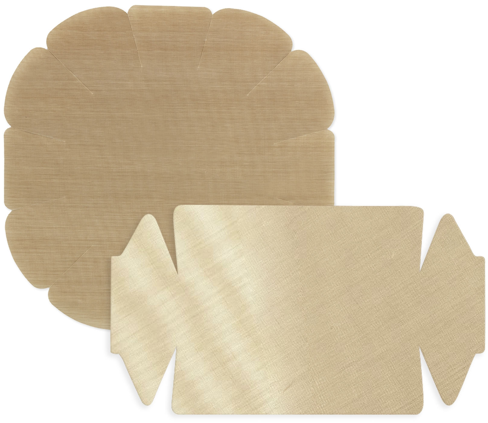 Maximex Backpapier "Antihaft-Backform-Zuschnitt" mit Antihaft-Beschichtung, Set bestehend aus 1x rund, 1x eckig von Maximex