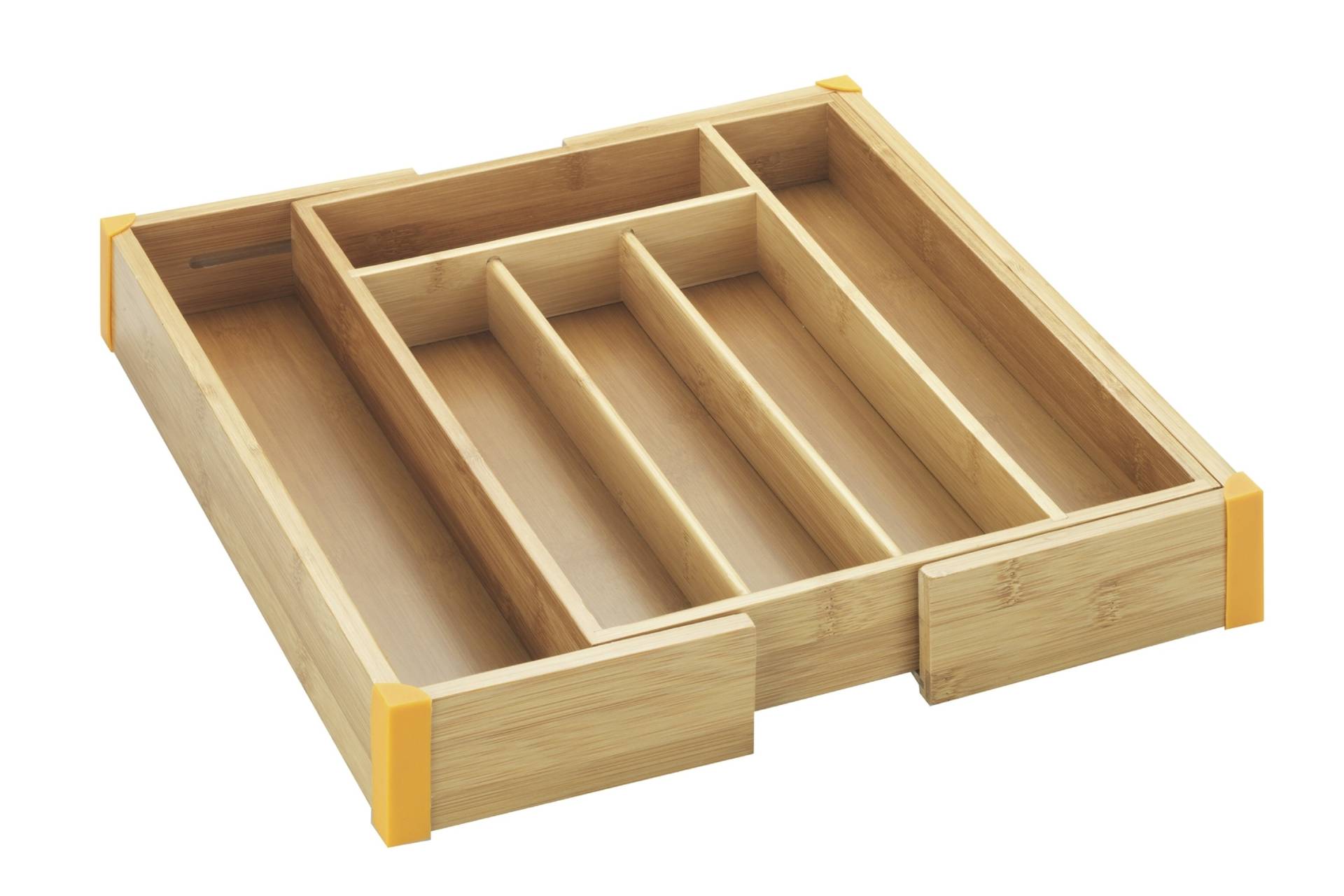 Maximex Besteckkasten "Modell Bambus" ausziehbarer Schubladeneinsatz, sortierte Aufbewahrung von Besteck von Maximex