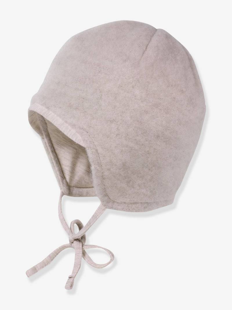 Bindemütze Baby aus Wollfleece maximo mit Bio-Baumwolle von Maximo
