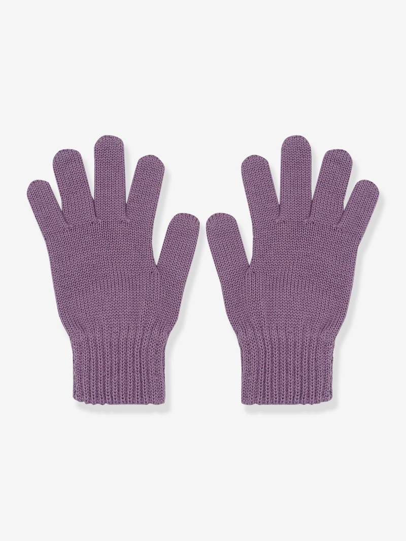Fingerhandschuhe Kinder maximo Merinowolle lila von Maximo