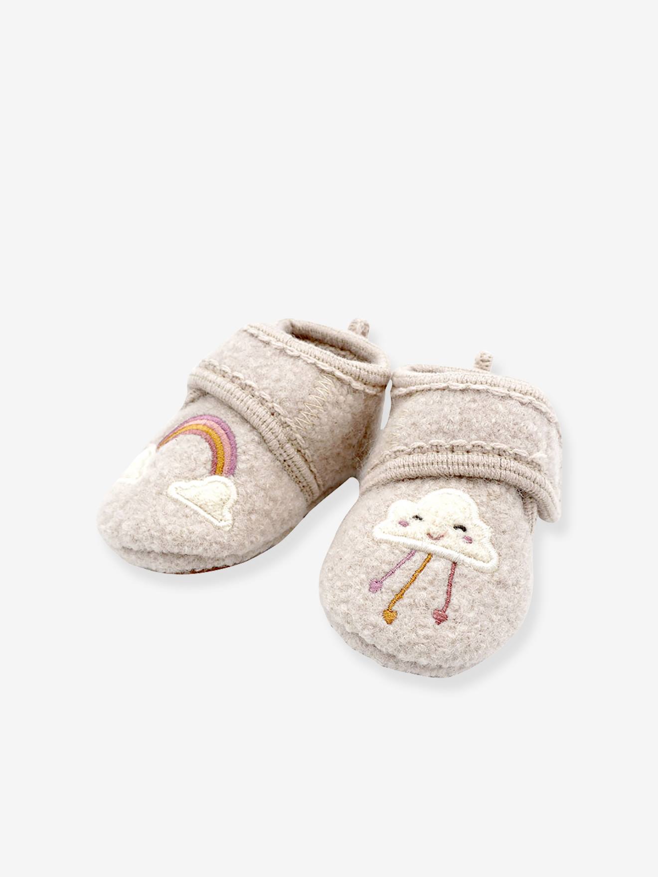 Hausschuhe Baby REGENBOGEN maximo mit Antirutsch-Sohle von Maximo