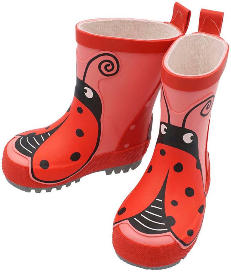 MAXIMO Gummistiefel mit niedlichem Marienkäfer-Patch von Maximo
