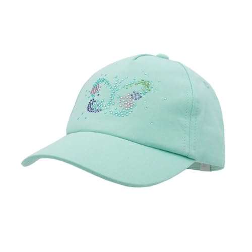 maximo Mini Girl-Cap, Butterfly Multicolor, Klettverschluß 53/-55 hellazur von maximo