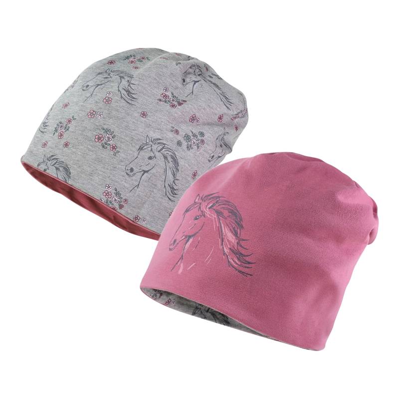 Maximo Wende-Beanie Pferd Blumen von Maximo