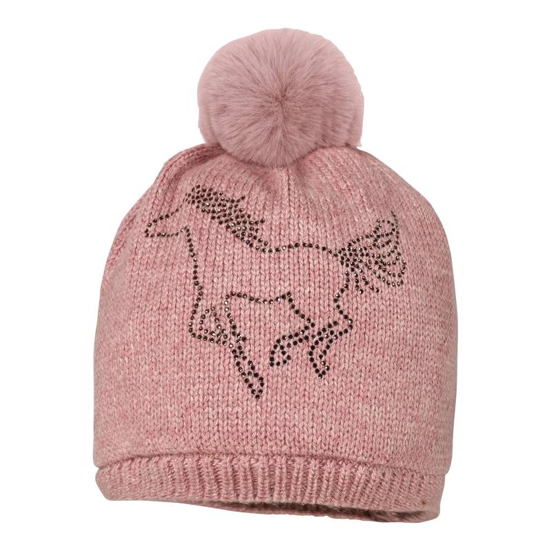 Maximo Winter-Strickmütze mit Bommel Fake Fur Pferd von Maximo