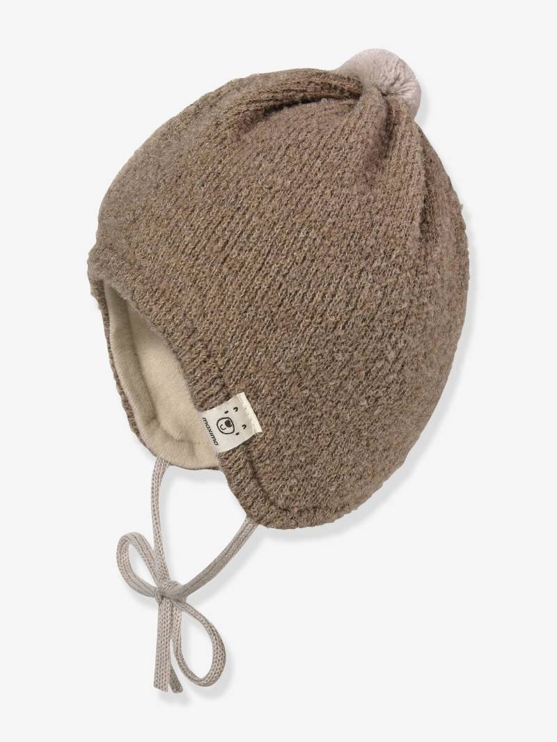 Mütze Baby zum Binden maximo mit Schurwolle  meliert von Maximo