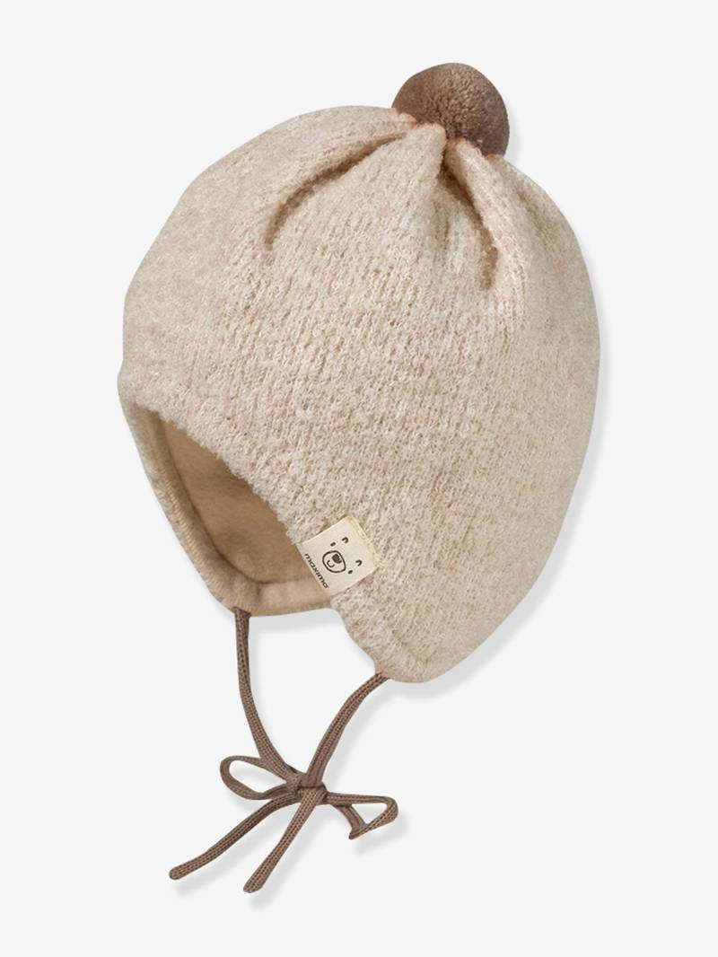 Mütze Baby zum Binden maximo mit Schurwolle von Maximo