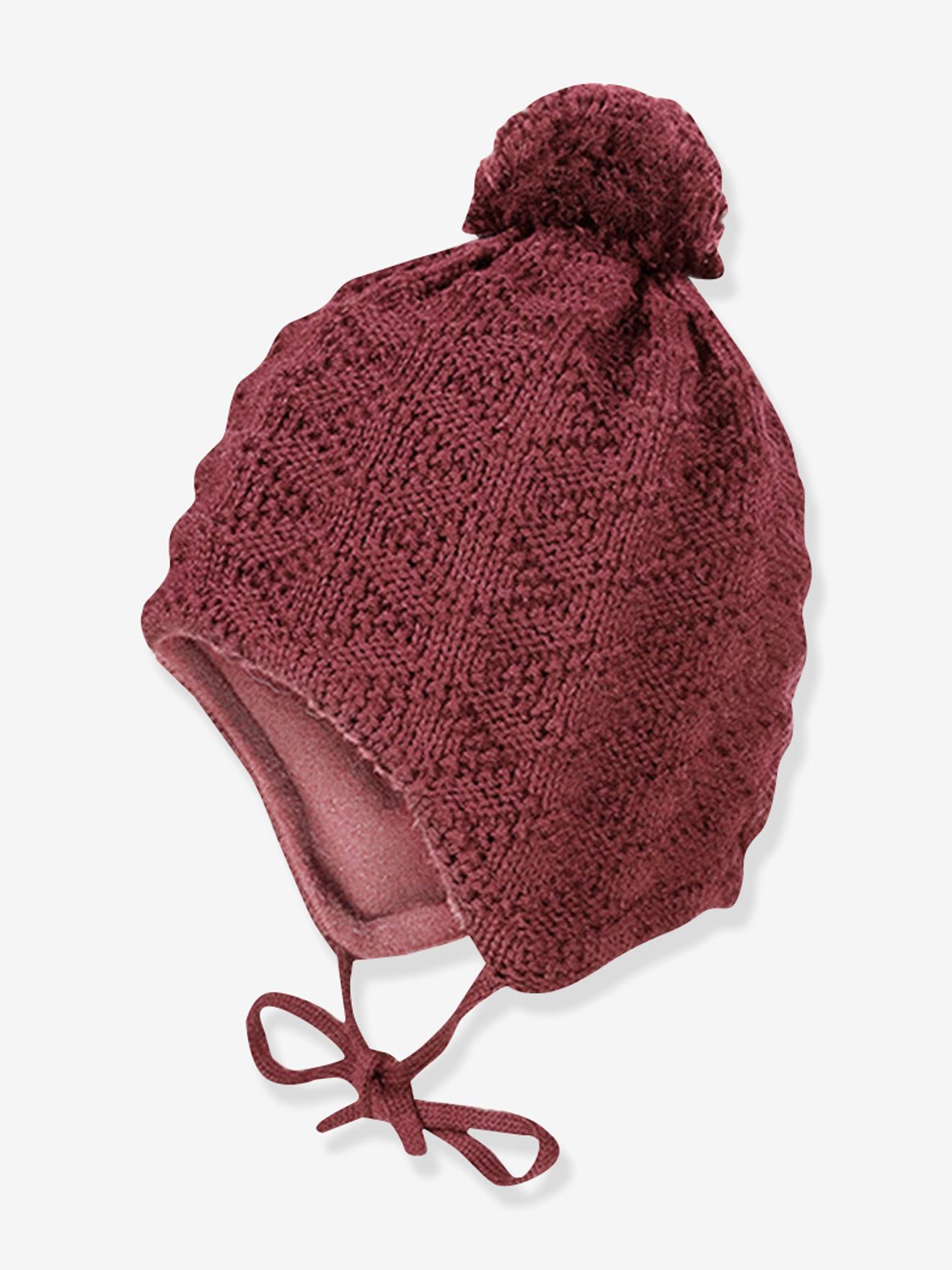 Mütze aus Musterstrick Kinder maximo Merinowolle von Maximo