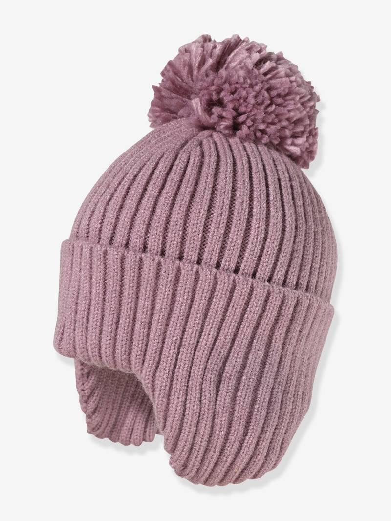 Strickmütze mit Pompon Kinder maximo lila von Maximo