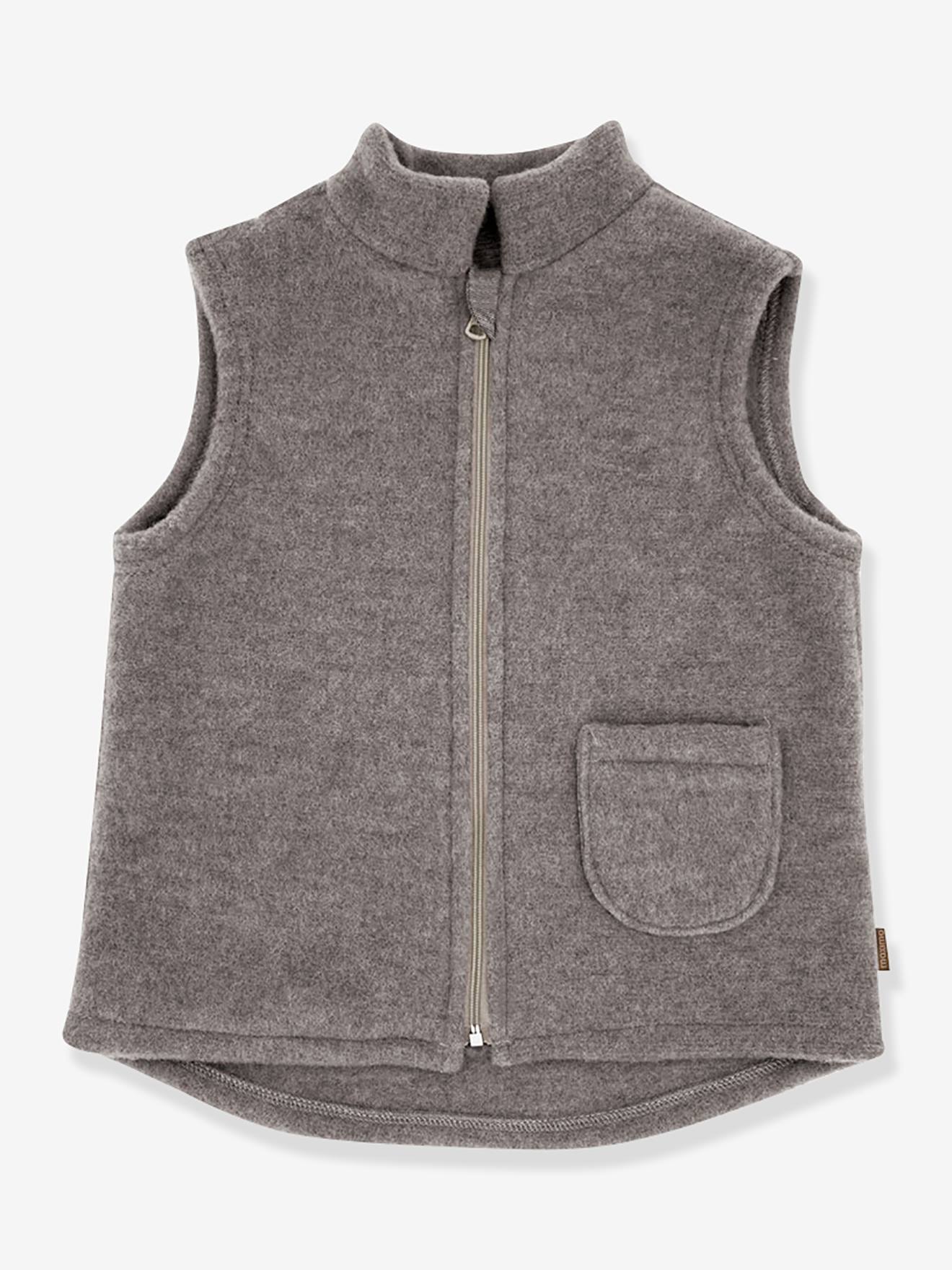 Weste aus Wollfleece Kinder maximo mit Bio-Baumwolle meliert Weste aus Wollfleece Kinder maximo mit Bio-Baumwolle meliert von Maximo