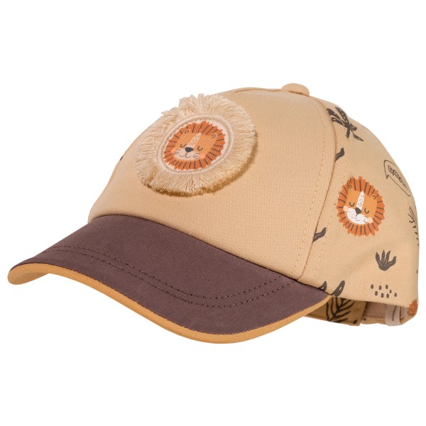 maximo - Baby Boy's Cap Lion Patch Waschoptik Klett - Cap Gr 43-45 cm beige von Maximo