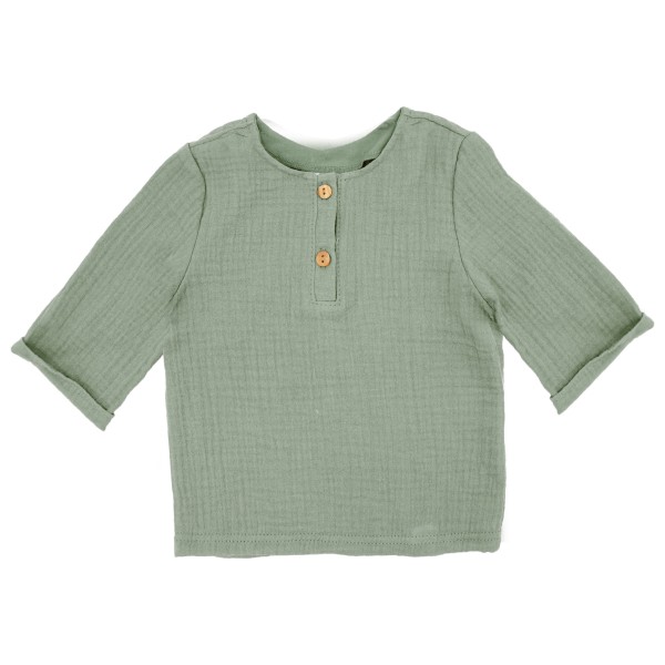 maximo - Baby Boy's Hemd 3/4 Arm Musselin Gr 86/92 oliv von Maximo