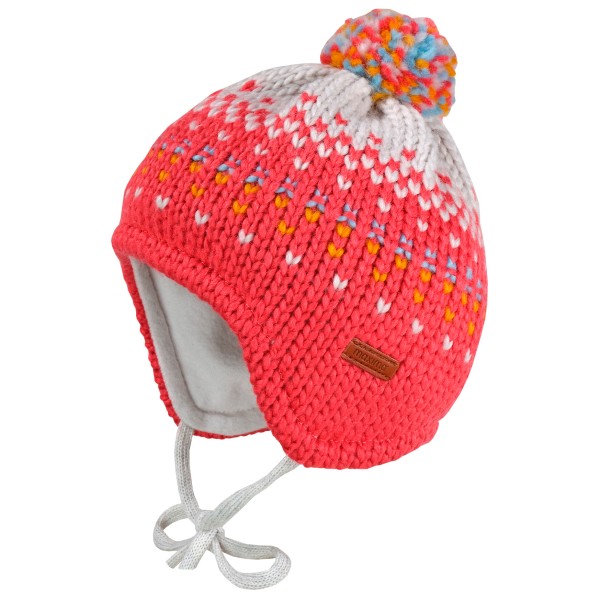 maximo - Baby Girl's Mütze ausgenäht Gr 45 cm rot von Maximo