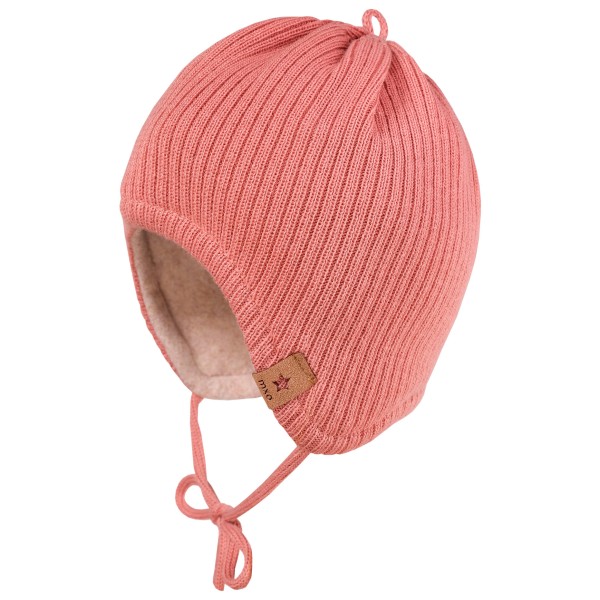 maximo - Baby's Mütze mit Fleecefutter - Mütze Gr 45-47 cm rot/rosa von Maximo