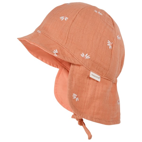 maximo - Baby's Schildmütze Nackenschutz Musselin Futter - Cap Gr 47 cm rosa von Maximo