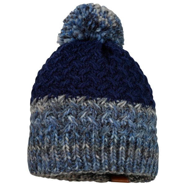 maximo - Boy-Mütze mit Pompon und Vollfutter - Mütze Gr 51 cm blau von Maximo