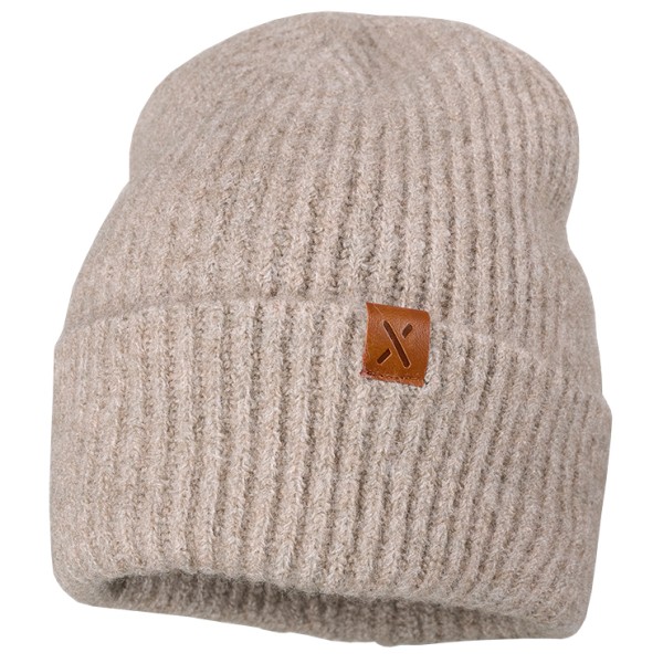 maximo - Girl's Mütze mit Umschlag gerippt - Mütze Gr 55-57 cm grau von Maximo