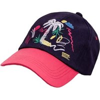 maximo Girls Cap Palmen Motiv dunkellila-begonie von Maximo