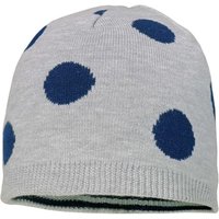 maximo Girls Wende-Beanie Dots hellgraumelange-dkl.marine von Maximo