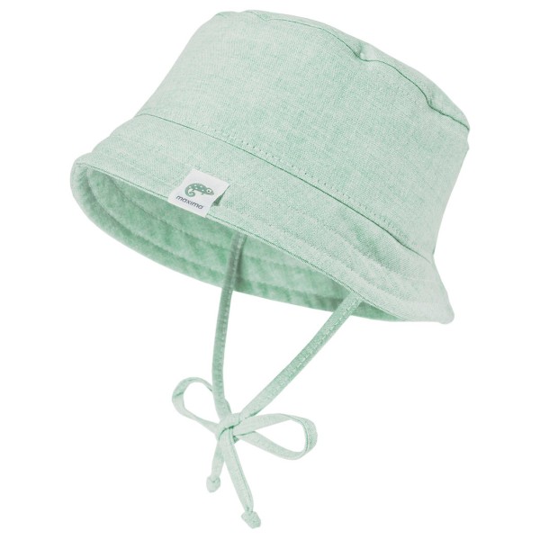 maximo - Kid's Baby Hütchen Futter Bindeband UV 15 - Hut Gr 45 cm grün/grau von Maximo