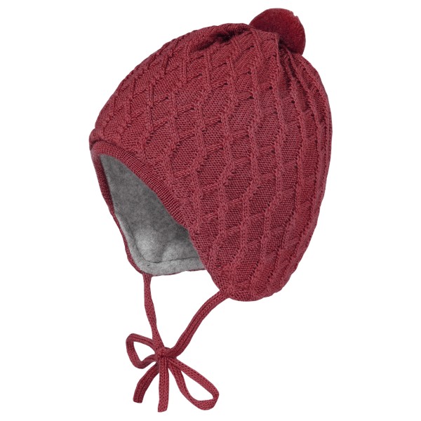 maximo - Kid's Baby-Mütze Zopfstruktur Gr 45 cm rot von Maximo