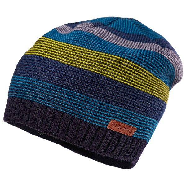 maximo - Kid's Beanie Randlos - Mütze Gr 51-53 cm blau von Maximo