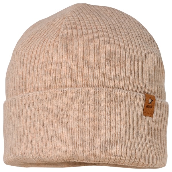maximo - Kid's Mini-Beanie Umschlag mit Fleecefutter - Mütze Gr 53-55 cm beige von Maximo
