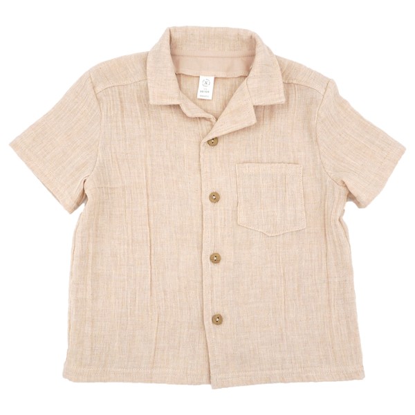maximo - Kid's Mini Boy Hemd S/S Musselin - T-Shirt Gr 98/104 beige von Maximo