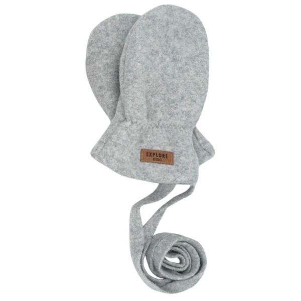 maximo - Kid's Mini-Fausthandschuhe Baumwollfleece - Handschuhe Gr 6 Monate grau von Maximo