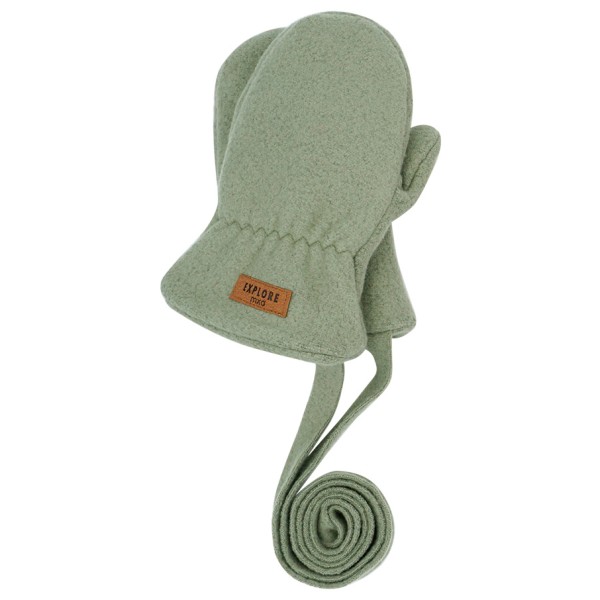 maximo - Kid's Mini-Fausthandschuhe Baumwollfleece - Handschuhe Gr 6 Monate oliv von Maximo