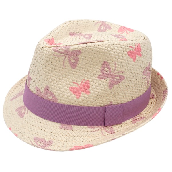 maximo - Kid's Mini Girl Trilby Butterfly - Hut Gr 49 cm beige von Maximo