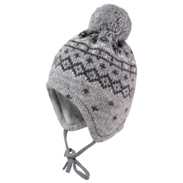maximo - Kid's Mini-Mütze Jacquard Norweger - Mütze Gr 43-45 cm grau von Maximo