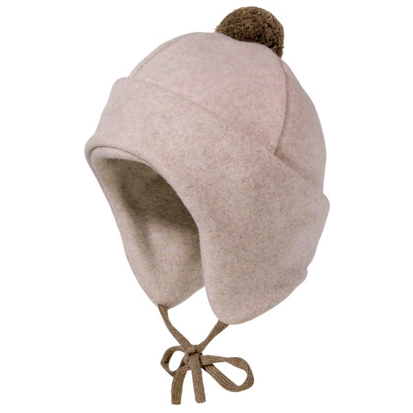 maximo - Kid's Mini-Mütze mit Pompon und Bindeband - Mütze Gr 41-43 cm braun von Maximo